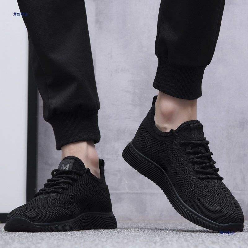 Men's shoes spring and summer trendy shoes mesh casual shoes Korean version soft sole breathable youth sports shoes men