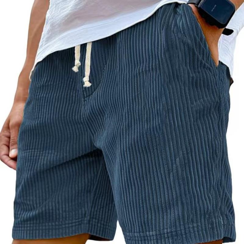 Pánské retro manšestrové ležérní kraťasy Pánská móda Jednobarevné teplákové kalhoty Harajuku Manšestrové krátké kalhoty Nové pánské oblečení Roupas