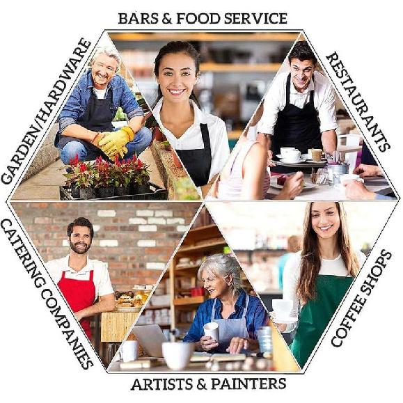 oFloral Happy Birthday with Balloons Apron Unisex Adjustable Bib Apron Cooking Kitchen Chef Women Men Aprons for Home Kitchen, Restaurant,Coffee