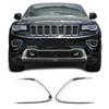 2x Chrome Front Fog Light Lamp Decor Cover Trim for Jeep Grand Cherokee 2014-16