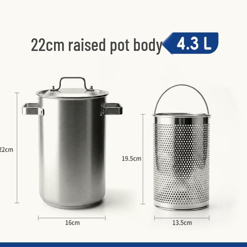 LISM Multi-Function 4.3L Deep Fryer & Soup Pot