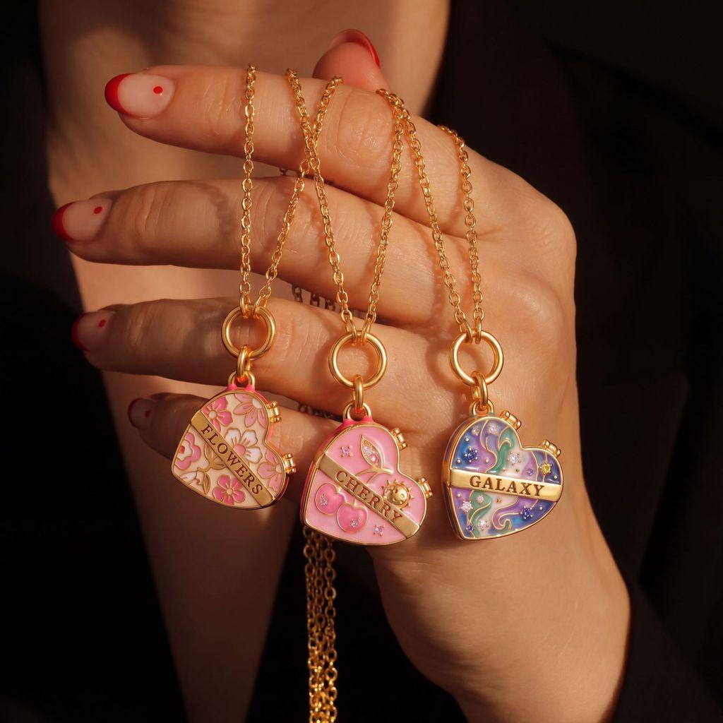 Heart Pendant Necklace Copper With Openable Clasp For Casual Wear