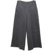 Wool Blend Long Wide Pants Gray Back Zip Women Used