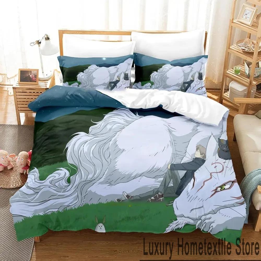 3D Print Anime Natsumes Book of Friends Bedding Set Boys Girls Twin Queen King Size Duvet Cover Pillowcase Bed Boys Adult