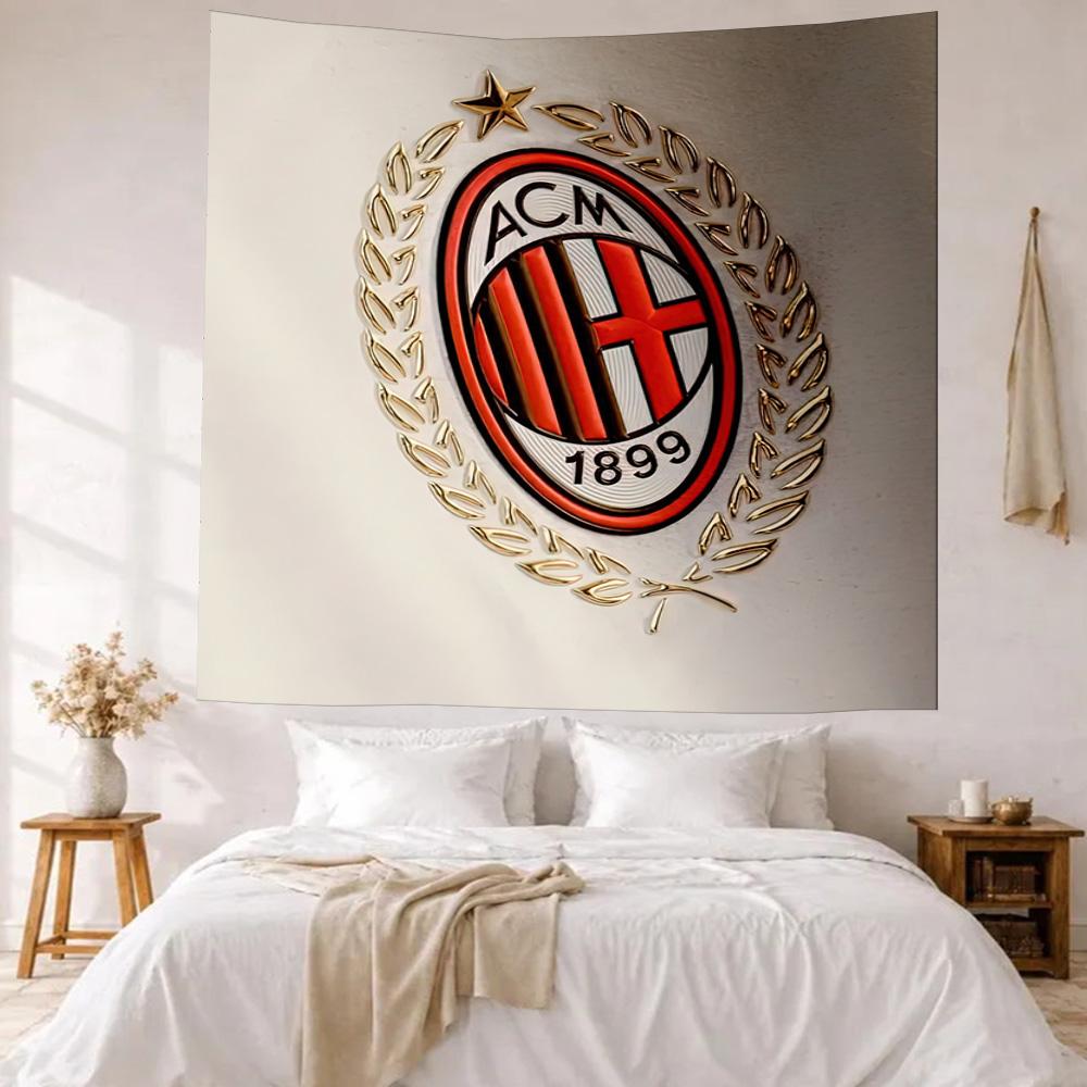 Ac Milan Wall Decor Tapestry Art For Pet Memorial Birthdaywedding Party Backdrop Family Gift