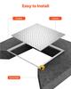 Manhole Cover with Frame, 500 X 500mm Square Septic Tank Lid with Base, Heavy-Duty Slip-Resistant Carbon Steel Drain Channel Inspection Access Cover