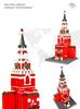 Non-Toxic 1048Pcs Spasskaya Tower Of Moscow Kremlin Building Blocks World Famous Architecture Bricks City Street View Toys Gifts For Kids