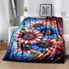 1pc American Flag Sunflowers Flannel Blanket Soft Warm Throw Blanket for Bedroom Living Room Bed Travel Camping Picnic Gift. MT7160162