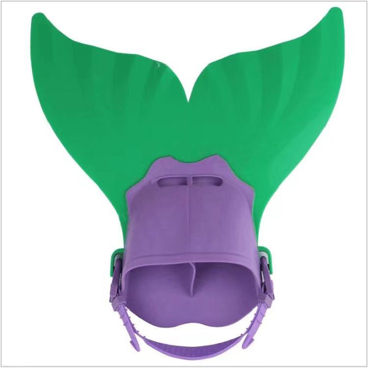 Mermaid & Whale Tail One-Piece Children's Swim Fins for Training