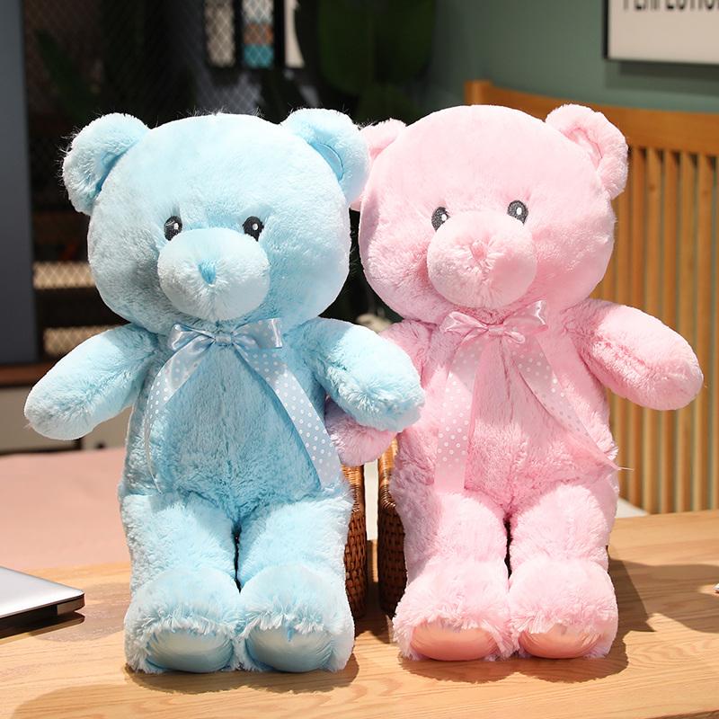 Teddy Bear Plush Toy Cute Stuffed Soft Animal Bear with Ribbon Doll for Kids Baby Children Birthday Gift Valentine's Gift