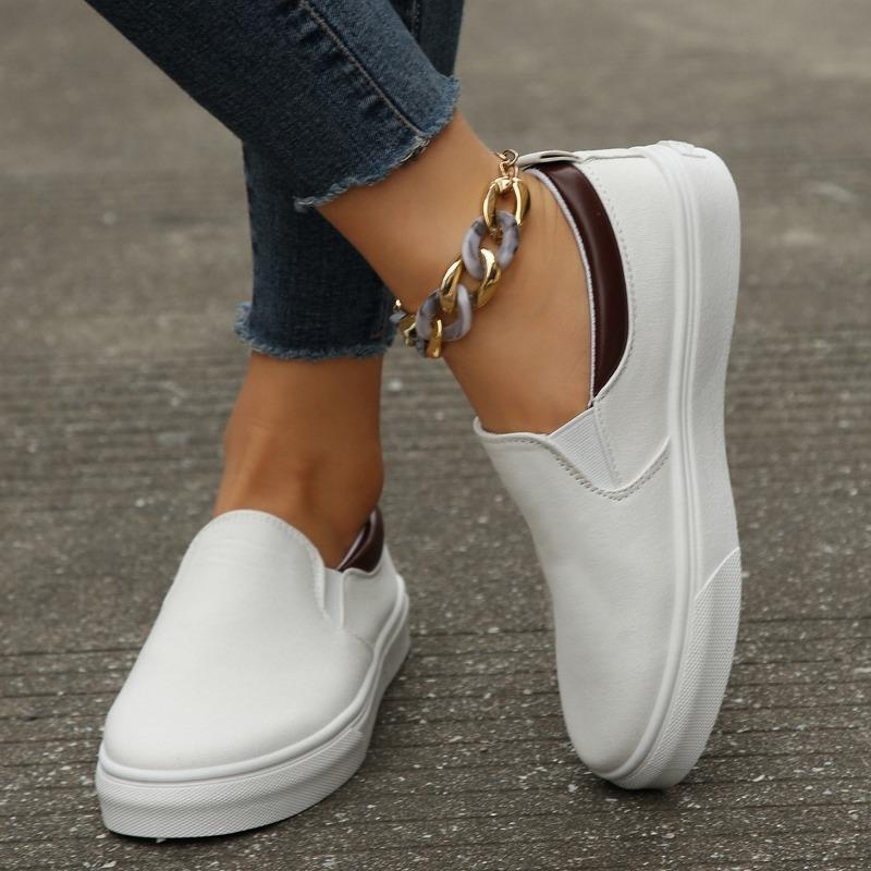 New thick baseplate shoes one pedal low-top fashion sports and leisure single shoes women