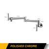 Rubinetto Riempitore Pentole da Parete per Lavello Cucina Oro Rosa/Grigio Canna Monocomando Freddo Miscelatore Rubinetto Pieghevole Rotante a 360° Ottone