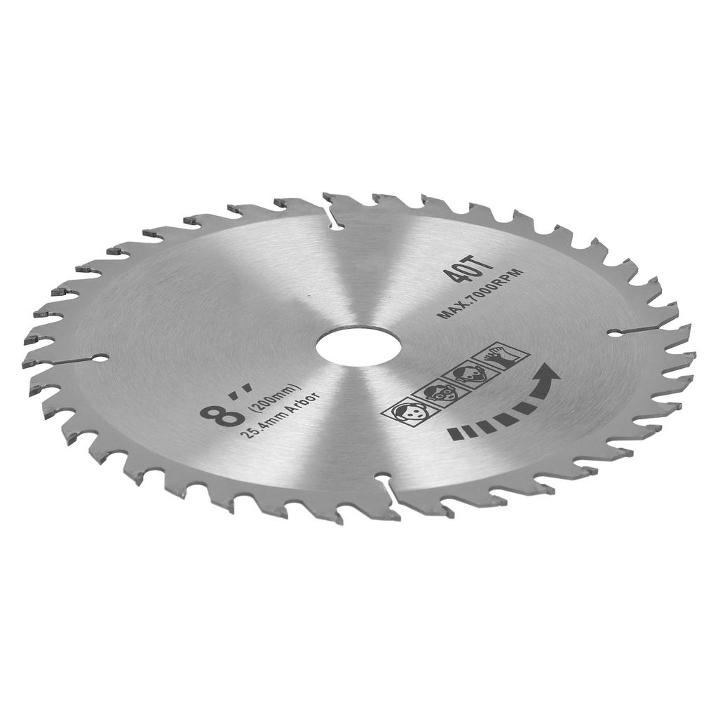 8 x 40T 200mm Kreissägeblatt Anti-Rost Hartmetall-Sägeblatt