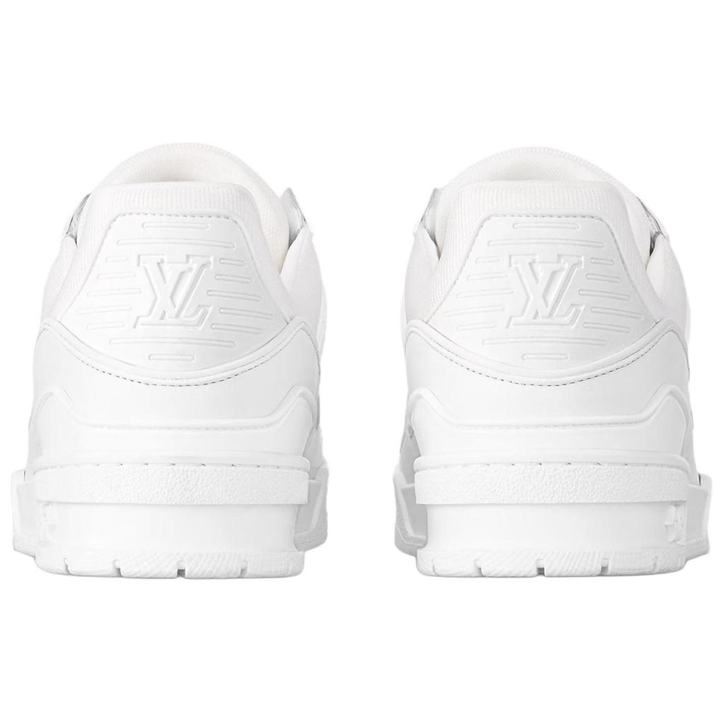 Louis Vuitton Trainer Leather Low Top Skateboard Shoes Women's White 1AC29O