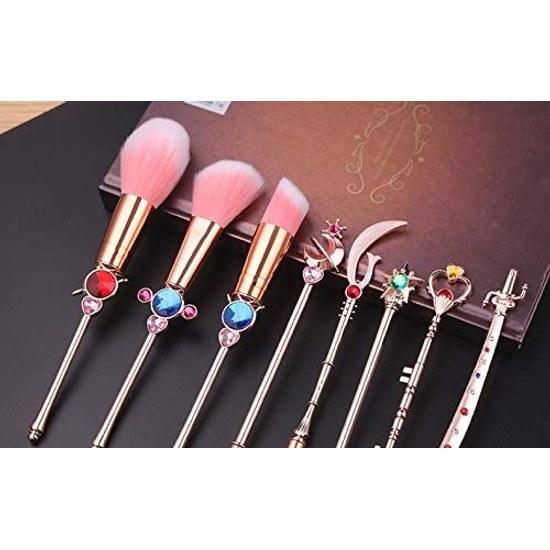 Makeup brush set magical girl style Sailor Moon soft cute cosmetic comb