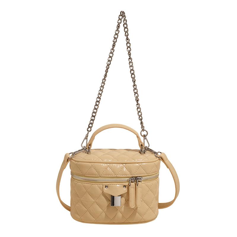 Spring and summer sweet rhombus portable box bag temperament versatile messenger women s bag