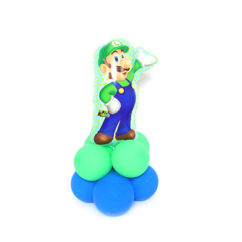 Mario Super Balloons Children Birthday Party Decoration Cartoon Bros Luigi