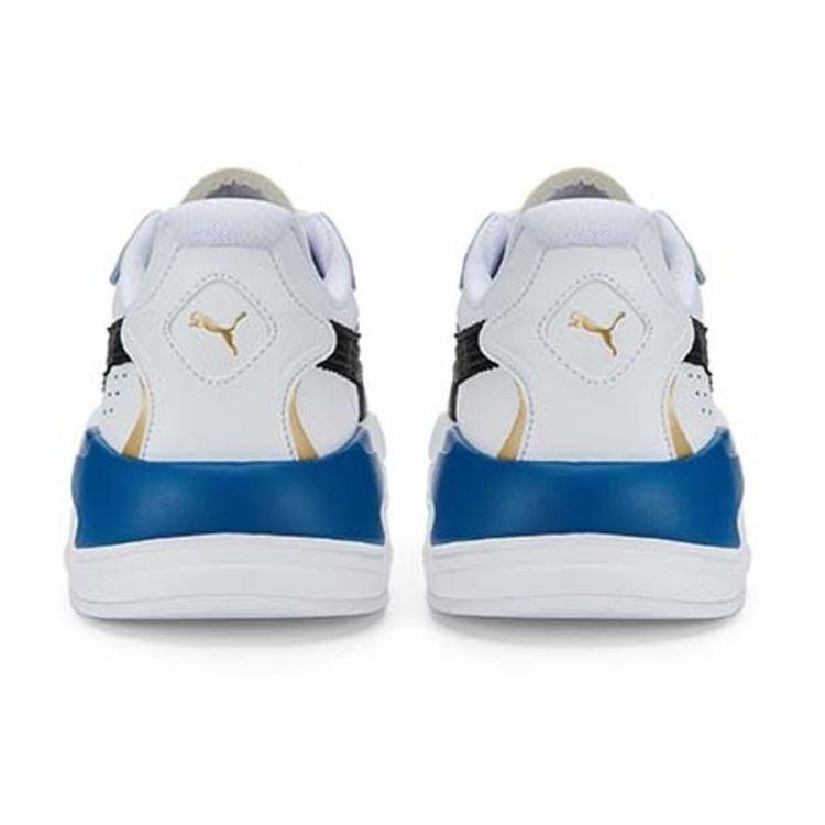 Puma X-Ray Speed FC Białe Jezioro Niebieskie Unisex Sneakers Czarne Złoto Drużynowe 386459-01