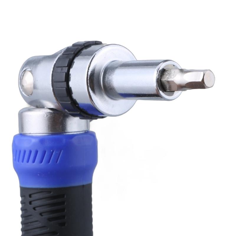 Ratchet Screwdriver 13-in-1 Multiple Bits Tool All In One Ratcheting Screwdriver Set with Flat Head Hexgonal Bits 12Bits
