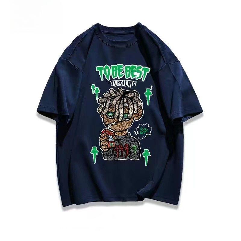 

2025 Autumn and Winter Korean Version of Pure Cotton Skin-friendly T-shirt Simple Trend Large Size Men s and Women s T-shirts 4XL