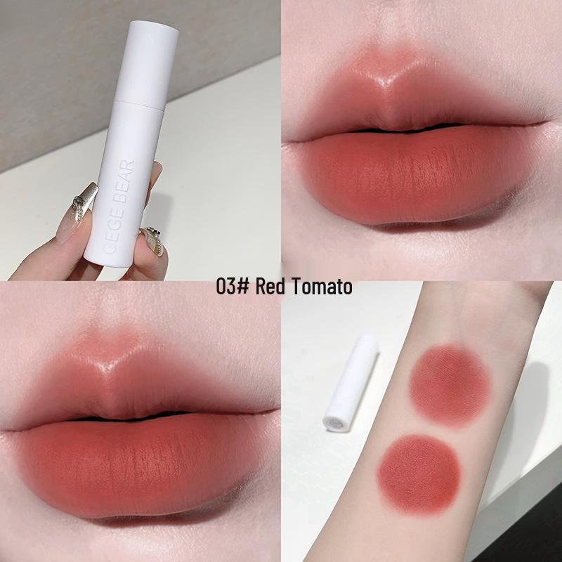 GegeBear Macaron Pink Mist Lip Mud: Soft, Whitening, Long-Lasting Matte for Autumn/Winter Beauty 2.5g