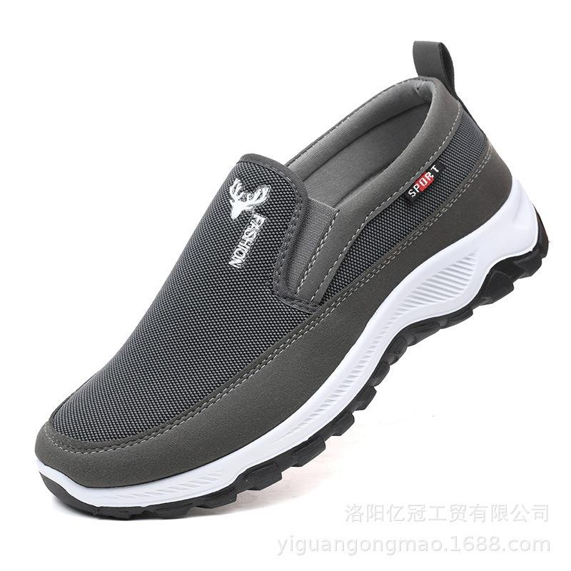 Mountaineering sole canvas shoes spring and autumn single shoes non-slip and wear-resistant one-pedal dad shoes soft sole one canvas shoes