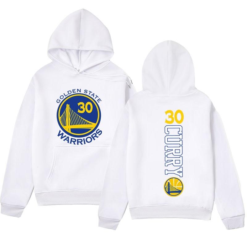 Herbst Winter Golden State Warriors Stephen Curry #30 Bedruckte Hoodies Lässig Warm Sport Langärmelig Herren und Damen Unisex Kapuzensweatshirts