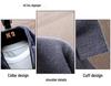 Men's Fleece-Lined Mid-Length Knit Cardigan - Thick and Warm for Autumn/Winter