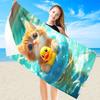Cute Cat Printed Microfiber Quick Dry Towel, Super Soft for Beach Pool Bath Yoga Camping