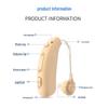 Rechargeable Behind-the-Ear Bluetooth Hearing Aid for Moderate To Severe Hearing Loss, Featuring Invisible Noise Reduction for the Elderly.
