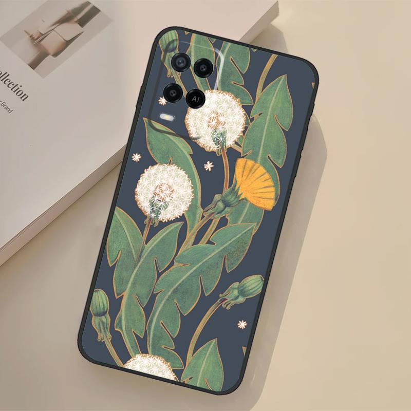 Dandelion Case For Oppo A76 A96 A16 A17 A18 A60 A80 A40 A38 A58 A78 A98 A94 A74 A54 A15 A57 A77 A5 Pro