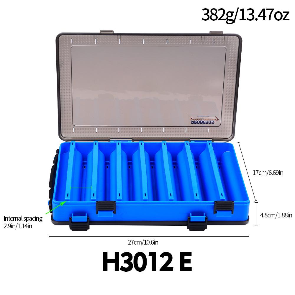 Double Lure Box Fishing Storage Box Portable Bait Fake Bait Accessory Box Mino Pencil Lure Bait Plastic Box