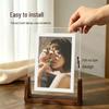 Solid Wood U-Shaped Acrylic Desktop Photo Frame