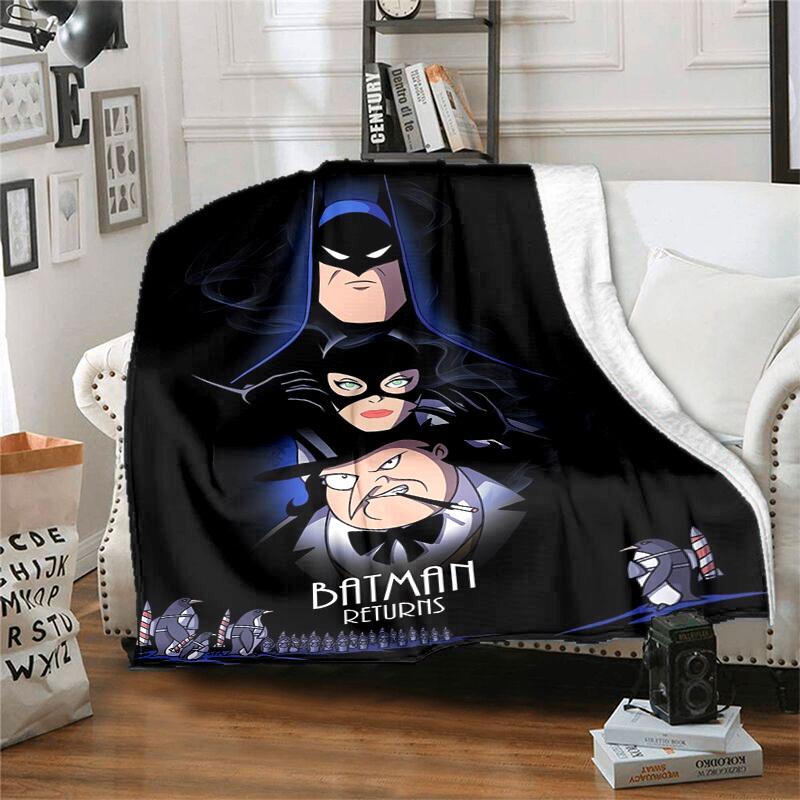 1pc Batman Returns Poster Cartoon Blanket,Portable Throw for Travel & Camping, All Season Cozy Blanket,Ideal Gift