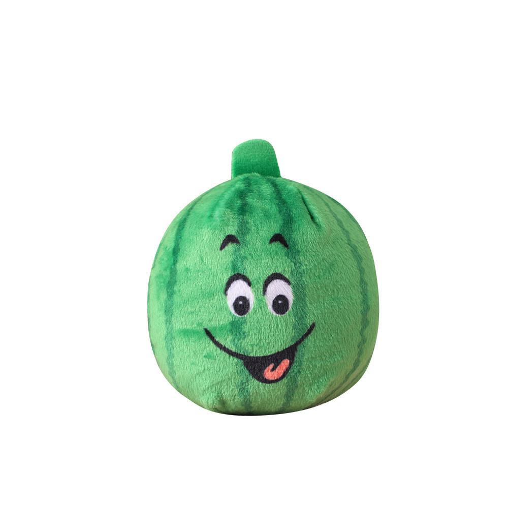 Cross-border Pet Supplies Green Plush Watermelon Teeth Grinding And Tooth Cleaning Dog Training Squeaky Toy
