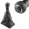 Keenso Shift Knob Gaiter Boot 6 Speed Car Gear Shift Knob Stick Gaiter Boot Frame Kit for MK4 1998-2007