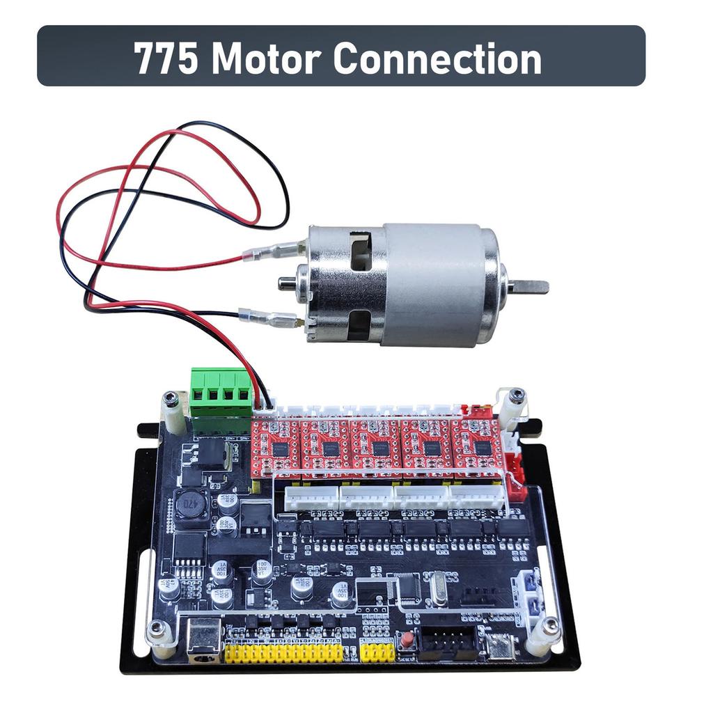 CNC Engraver 32bit 4 Axes Controller Board 40000mm/min Type C Y Axes Dual Drive Motherboard for 300w 500w Spindle Offline