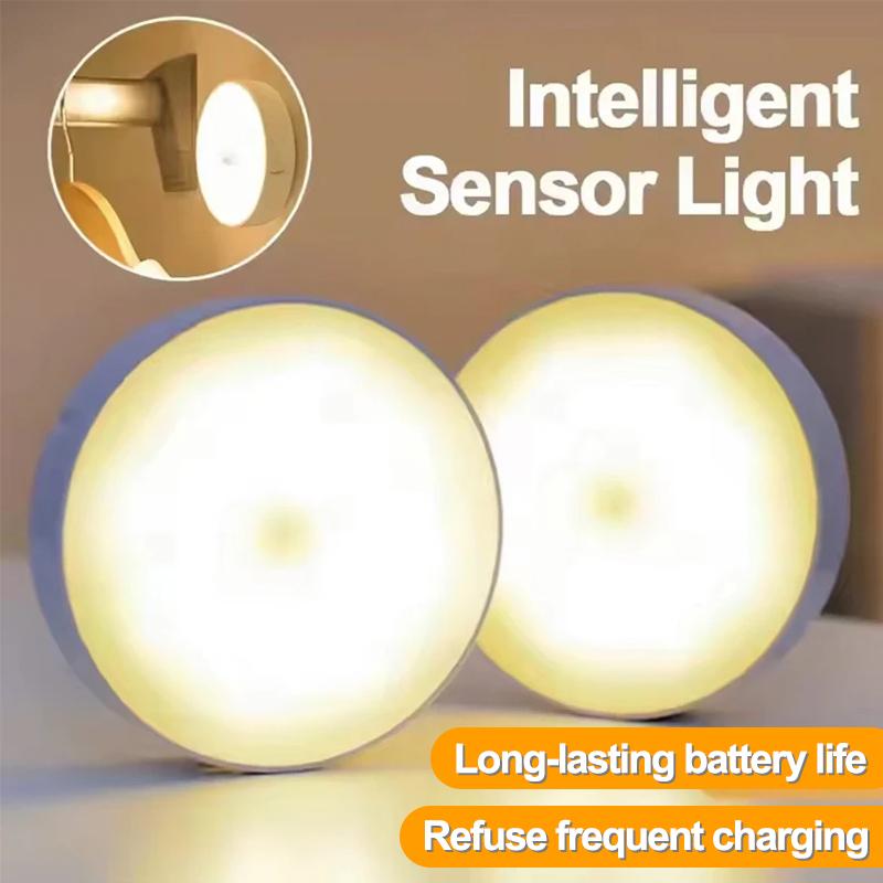 Under Cabinet Lighting, Rechargeable Motion Sensor Puck Lights, 3Color Temps Night Light, Magnetic Stick On Lamp