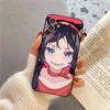 Anime Sleeping Mita Phone Case For IPhone 17 Air 16 15 14 13 Pro Max 11 12 Black Silicone Cover