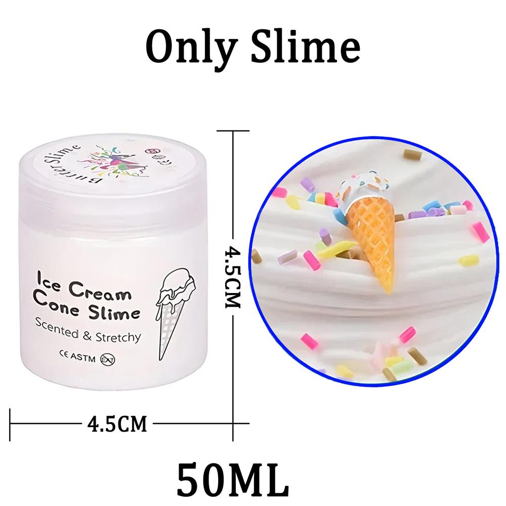 Toys 12pcs Round Jar Butter Slime 50ml Playset Soft Rubber Clay Children's Stress Relief Diy Birthday Gift Presents For Boys Girls And Girls