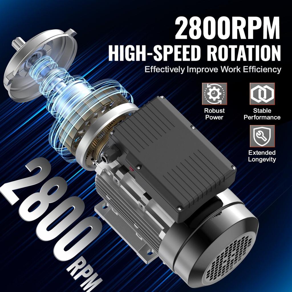 2.2KW Electric Motor 2800RPM AC 220~240V 13.8A 1-Phase 24mm Keyed Shaft