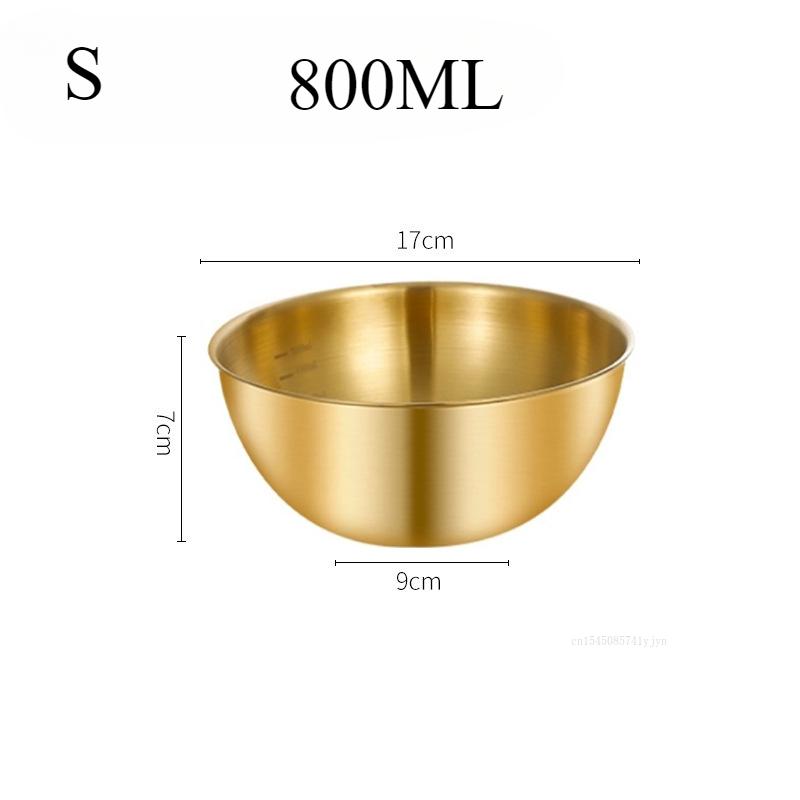

17/19/24.5CM Stainless Steel Salad Bowl with Scale for Food Storage Egg Flour Mixing Basin Fruit Vegetable Noodle Container