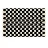 French Retro Rugs for Bedroom Checkerboard Living Room Decoration Carpet Ins Wind Plaid Bedside Floor Mat Large Area Plush Rug
