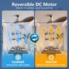 36-52" Low-Profile Flush Mount Ceiling Fan Remote Control Industrial Vintage Fan No-Light Design Multi-Space Use Electric Fan