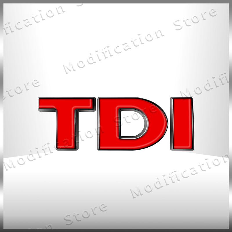 

1Pc Creative 3D ABS TDI Letter Logo Emblem Car Fender Side Rear Tail Trunk Badge Sticker For Golf 4 5 6 MK4 MK5 Passat Jetta Polo