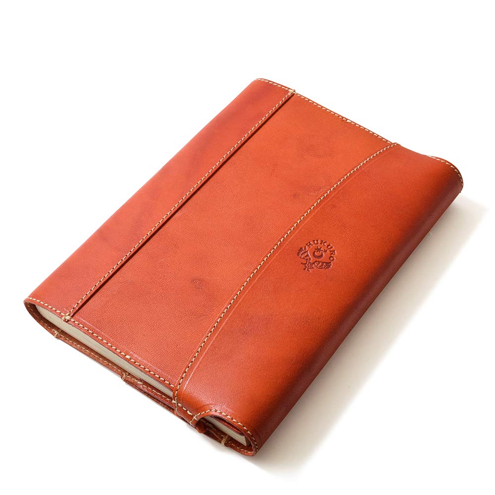 

Обложка для книги Wrap and Protect B6 Leather Made in Japan Натуральная кожа Оранжевый Fukuro [HUKURO] Мужской Женский