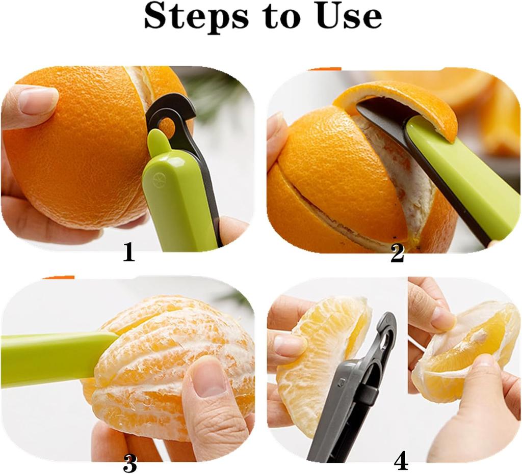 Edelstahl Orangen Schäler Multifunktionales Obst Gemüse Schälen Messer Schäler Pomelo Zitrone Zitrusöffner Küchenzubehör
