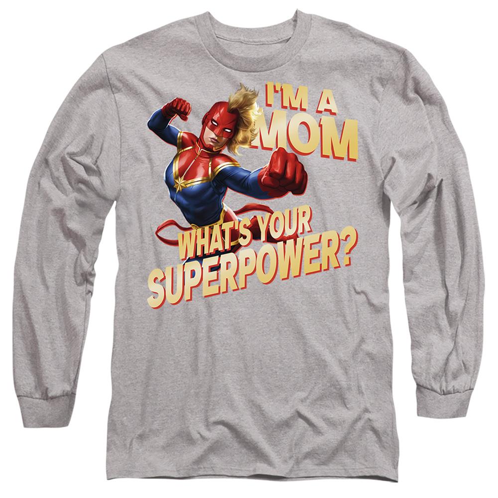 Captain Marvel Unisex Dospělý Máma Supervelmoc Den matek Tričko
