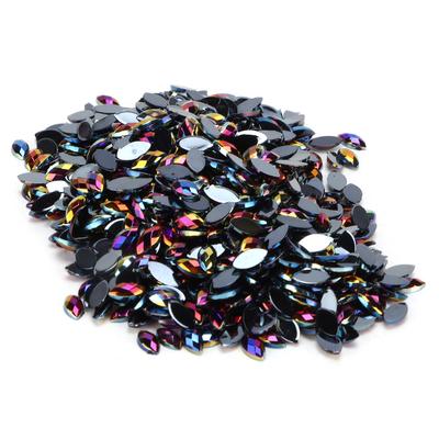 1000pcs Crafts Rhinestones DIY Horse Eye Shaped Fancy Flatback Glass Crystals Beads for Handicraft