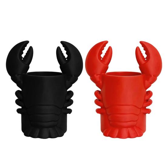 Lobster Pen Holder, Halloween Funny Sea Animal Pencil Stand, Creative Desk Organizer for Brushes Makeup Tools, Office Home Decor